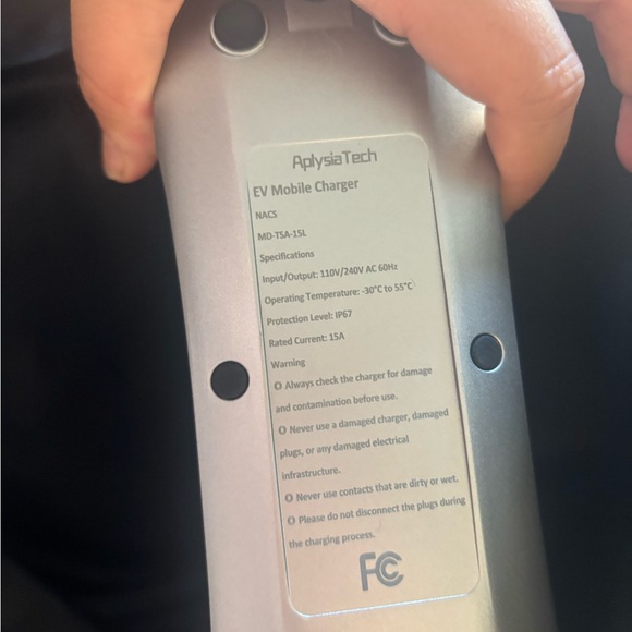 Portable EV Charger Level 1, 15Amp 110V, Electric Vehicle Charger 21Ft Extension - Picture 9 of 9